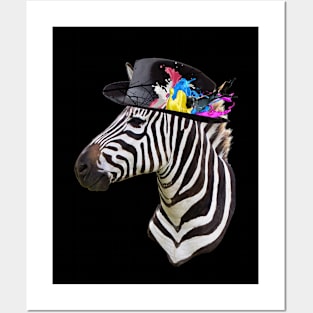 Crazy Zebra Collage Posters and Art